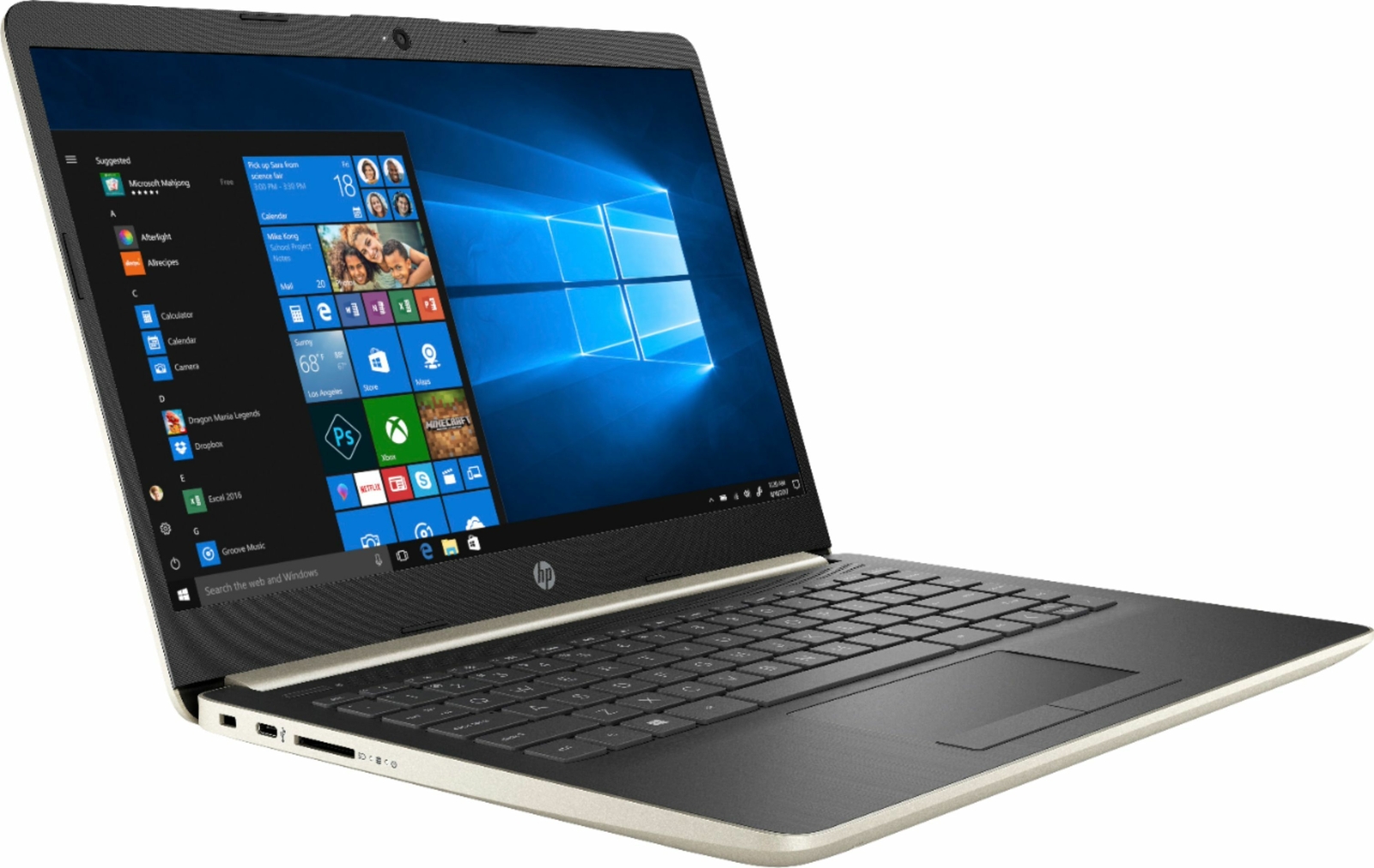 14″ Laptop – Intel Core i3 – 8GB Memory – 1TB Hard Drive – HP Finish In Pale Gol