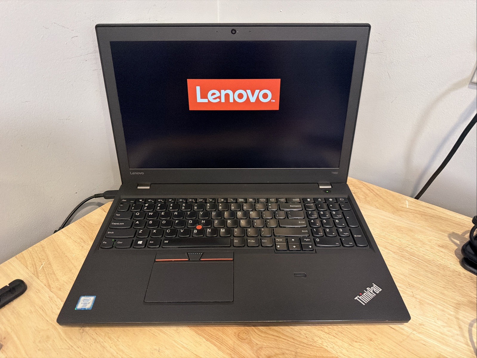 Lenovo Thinkpad T560 Core I7-6600U 2.60GHZ 16GB 256GB SSD WCam W11 & Cord