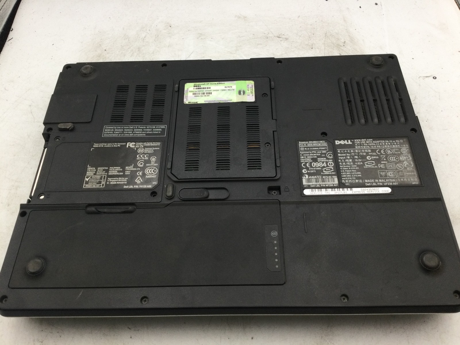 DELL INSPIRON E1505 – BOOTS TO BIOS – INTEL CORE SOLO – 1GB RAM -READ DESCRIP-BB