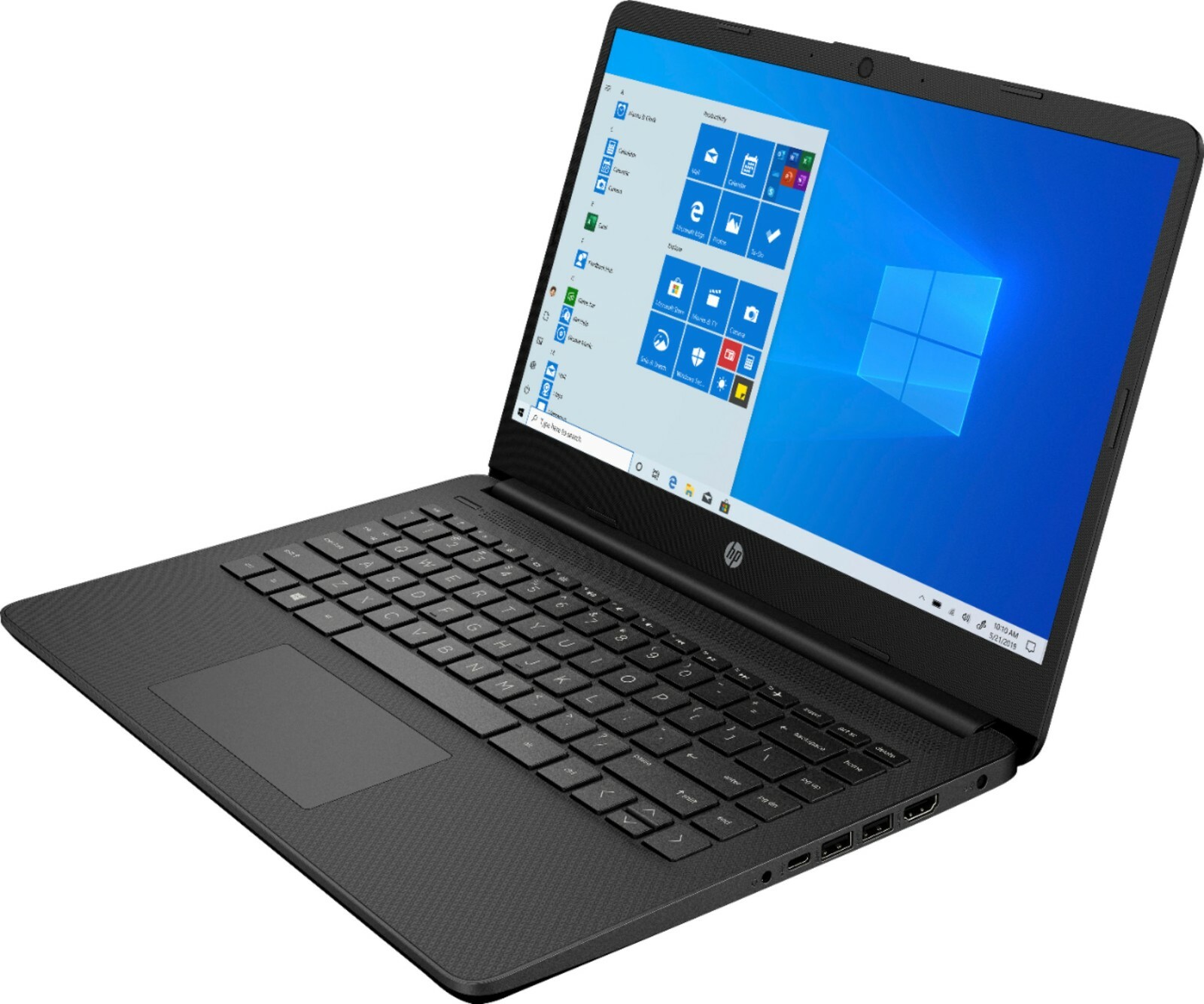 HP 14″ HD Laptop, AMD Athlon Silver 3050U, 8GB RAM, 128GB SSD, Win 11, Black