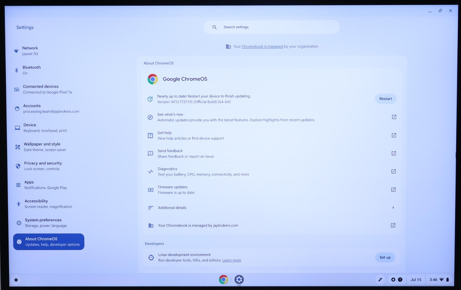 Asus Expertbook CX5403CM Chromebook Plus Core Ultra 5 115U 16GB 256GB 14″