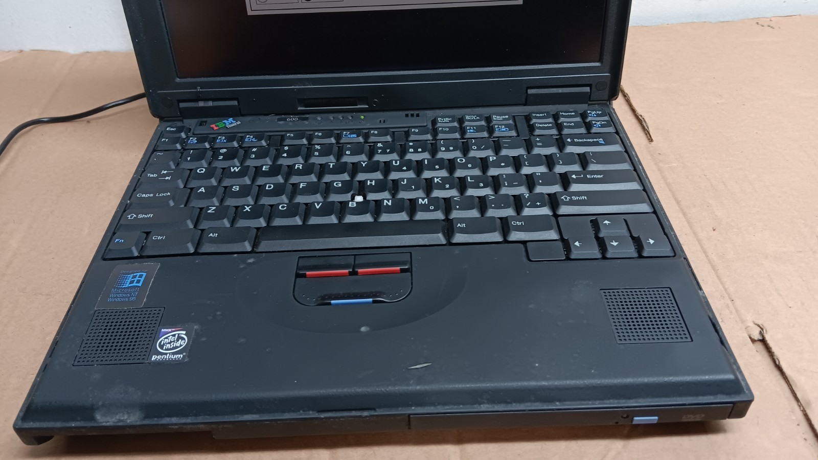 Vintage IBM ThinkPad 600 Laptop Intel Pentium II 13″ LCD Screen IBM TYPE 2645 PR