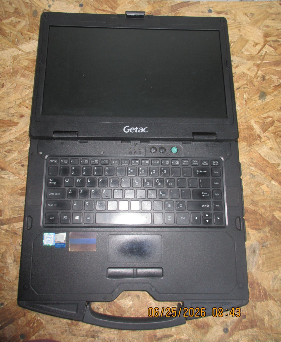 Getac S410 Rugged Laptop Core i7-8TH @ 1.80GHz 8GB RAM 256GB SSD W11P READ DESC.