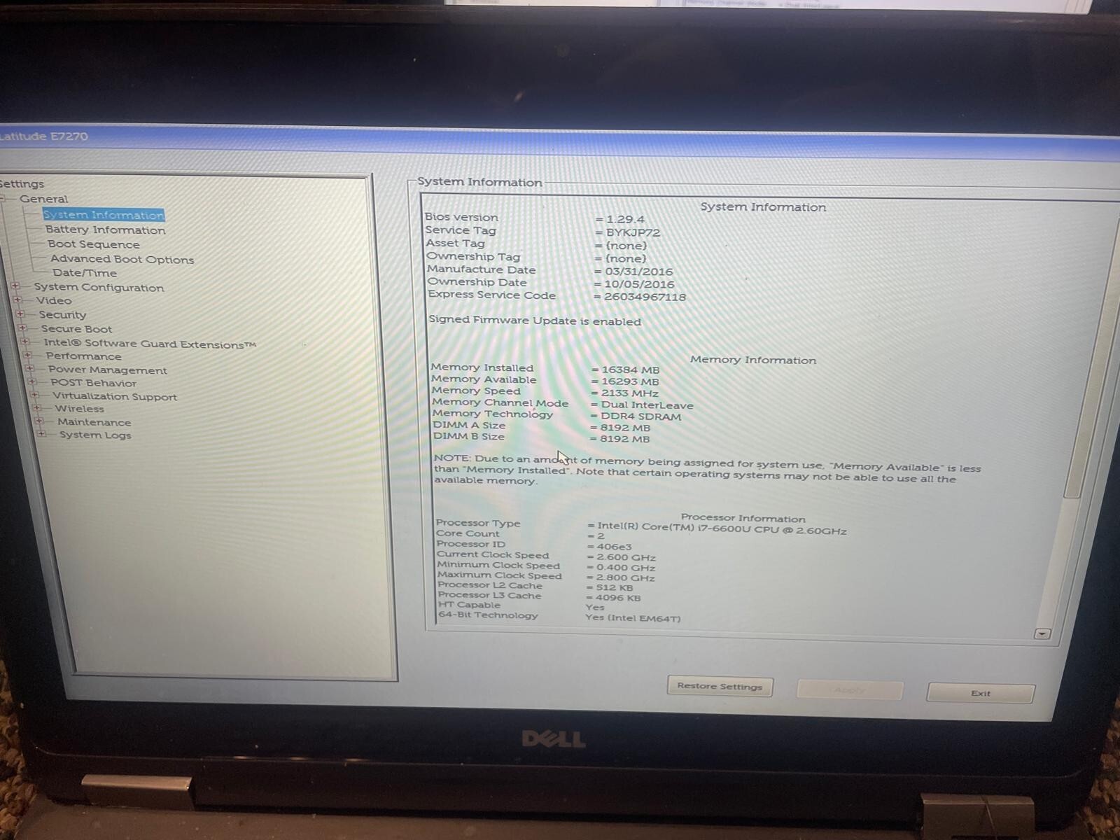 Lot of 5 Dell Latitude E7270 12.5″ Intel Core i5-6300U , i7-6600U, 8GB RAM- READ