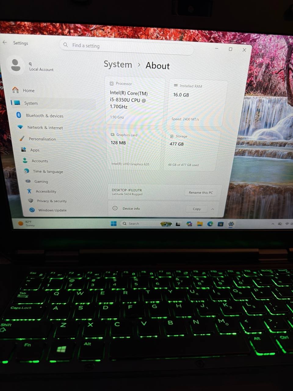 Dell Latitude 5424 Rugged i5-8350u 16GB 512GB SSD Win11pro 2 New Batteries