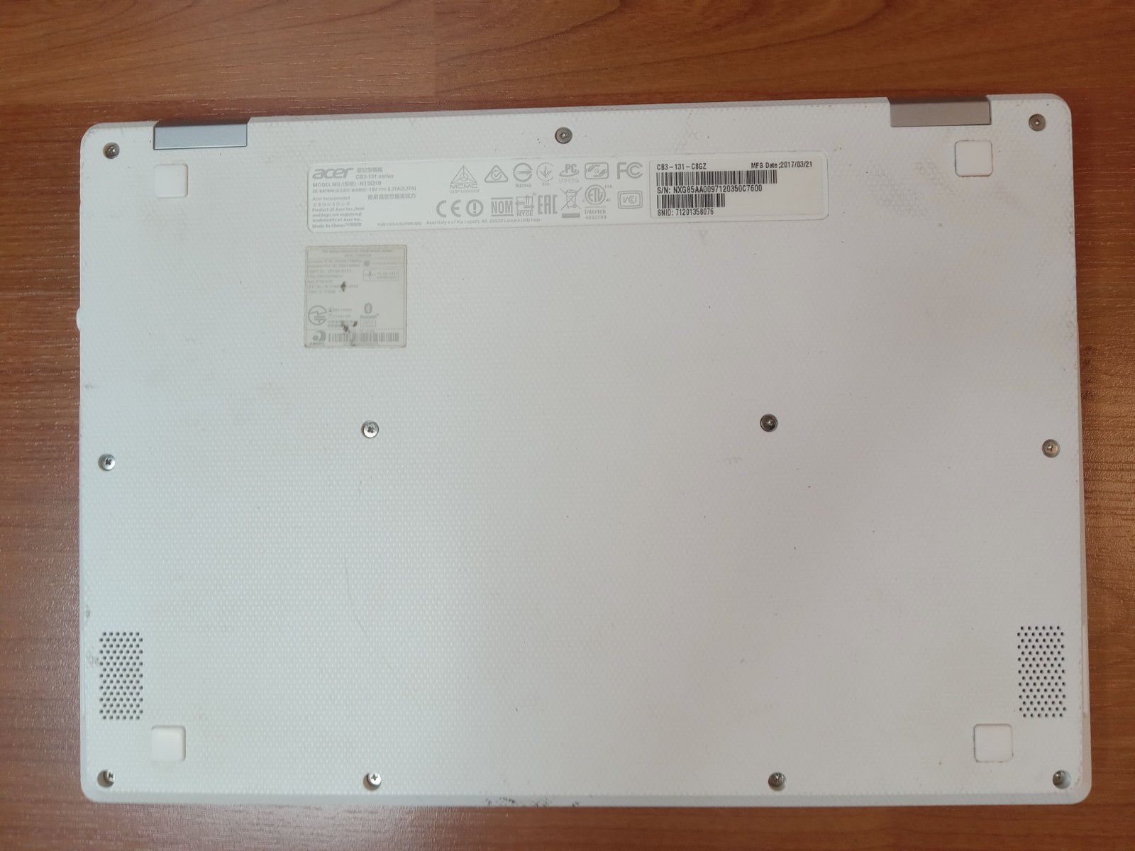 Acer Chromebook 11 CB3-131-C3SZ (16GB Intel Celeron Untested For Parts or Repair