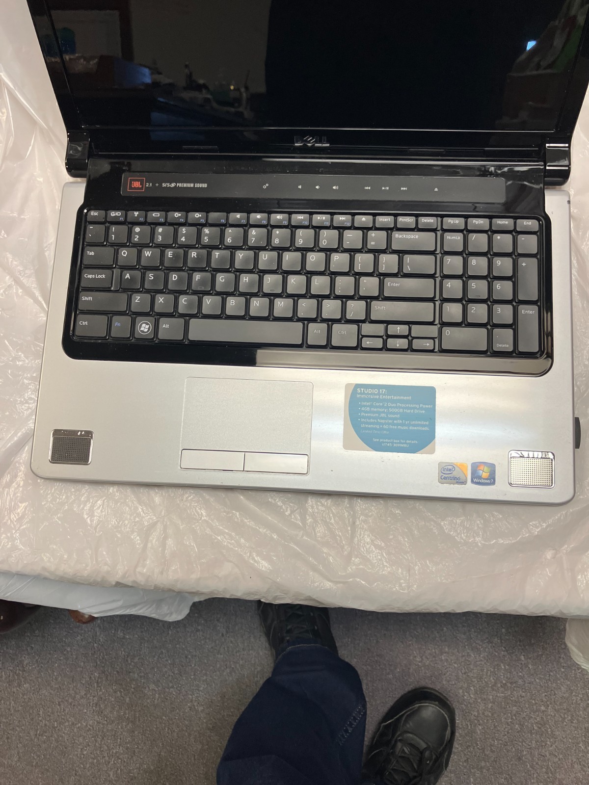 Dell Studio 1745/Core2Duo T6600 2.20ghz/4gb/500gb/Windows 10 17″ FOR PARTS