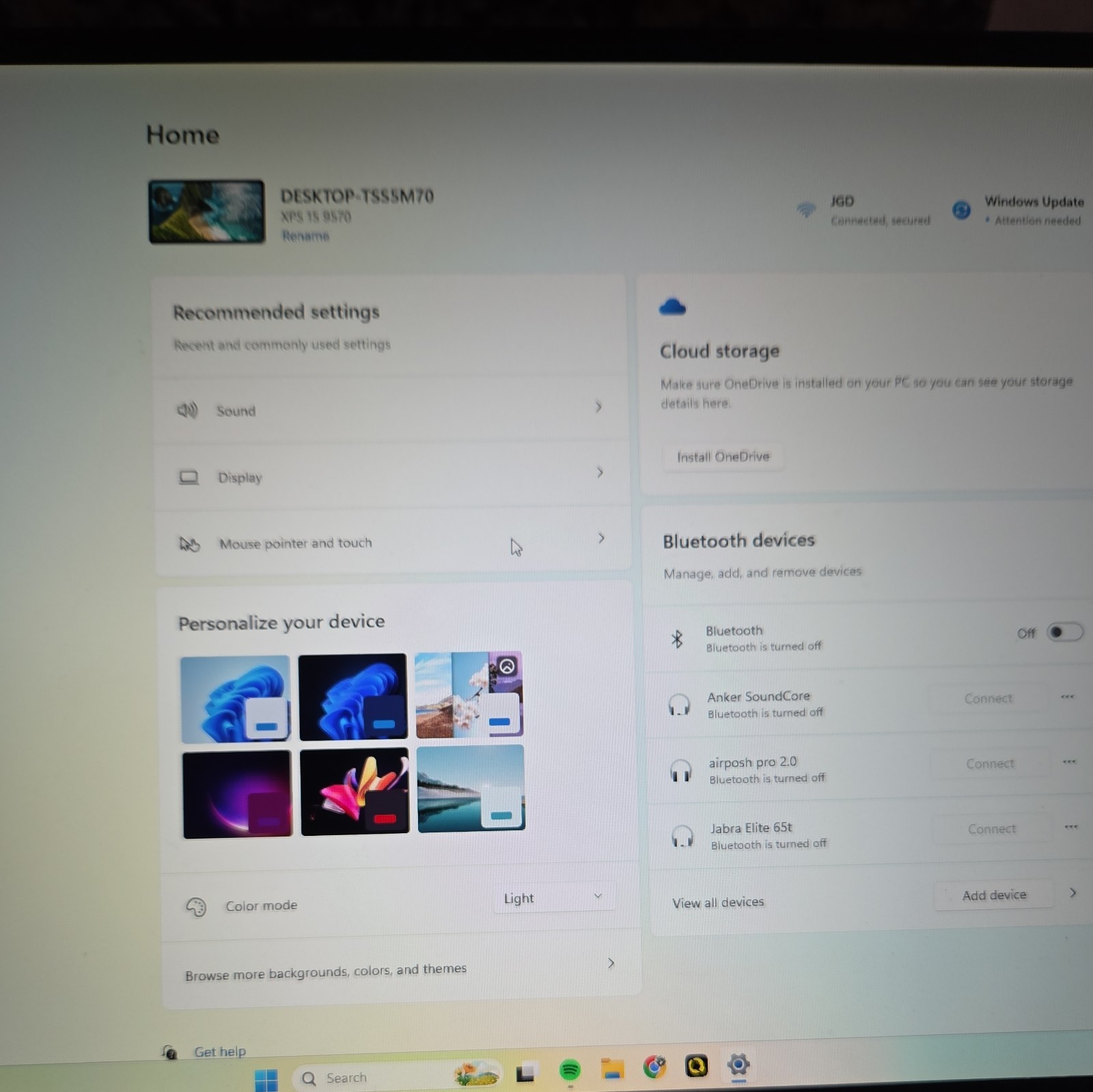 Dell XPS 15 9570 Intel Core i5-8300H 2.3GHz 8GB RAM 256GB NVMe