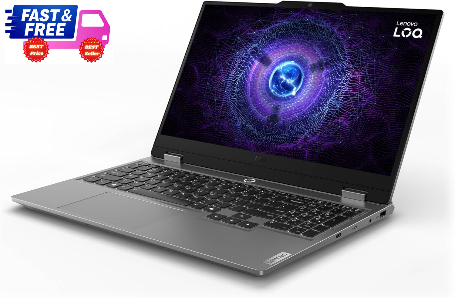 LOQ 15.6″ FHD 144Hz Gaming Laptop i5-12450HX RTX 3050 16GB 512GB SSD Win11 Home