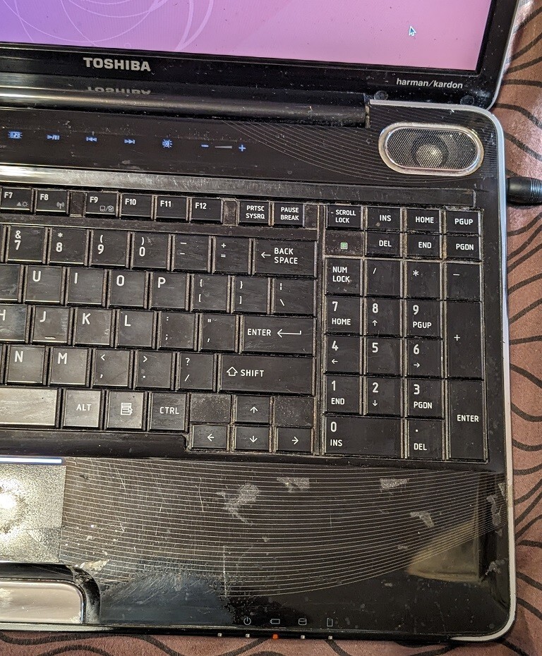 Toshiba Satellite A505-S6005 Laptop Duo 2.2GHz 500GB SSD 4MB RAM See Description