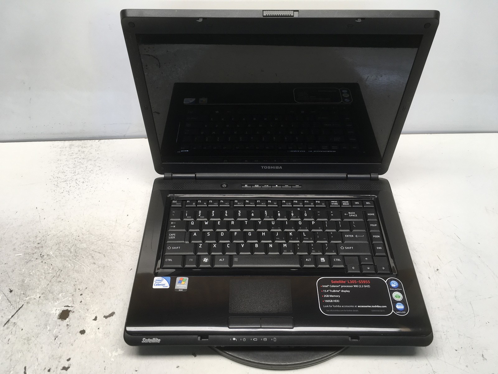 Toshiba Satellite L305-S5955 Intel Celeron 900 2.2GHz 2 GB NO HDD No Batt
