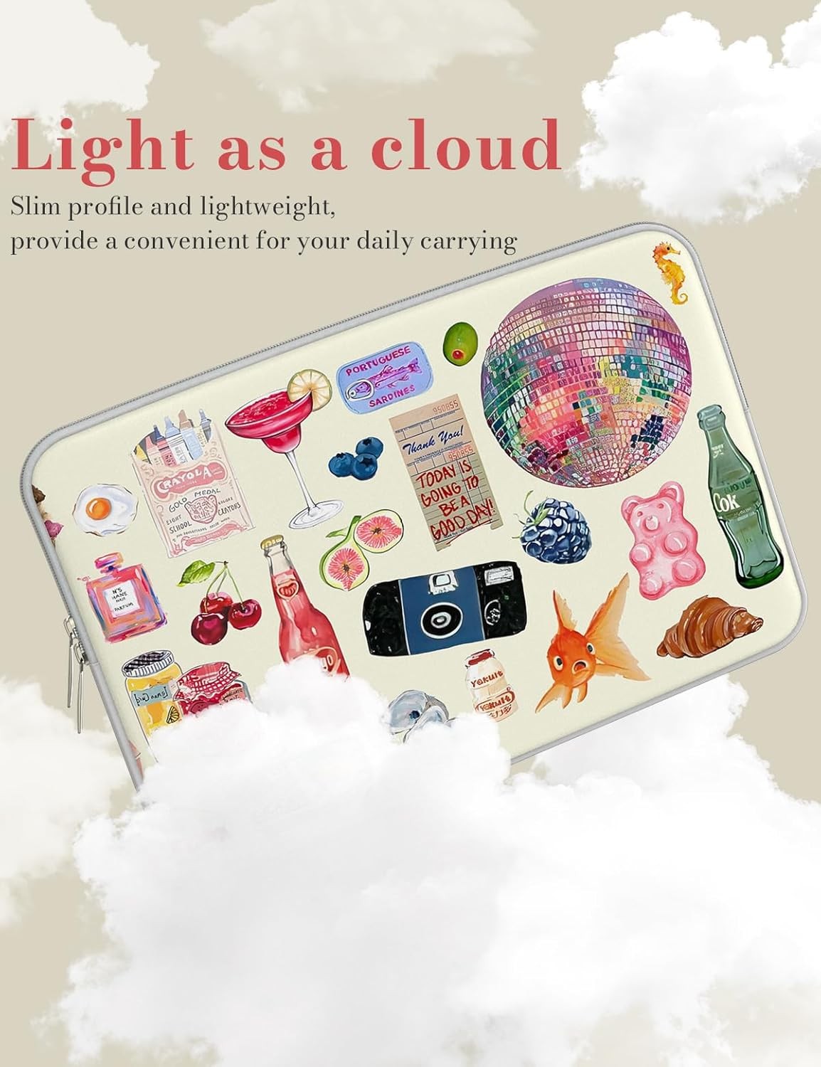 Laptop Sleeve 13 inch for MacBook Air 13-13.6 inch, Cute Laptop Case for MacBook