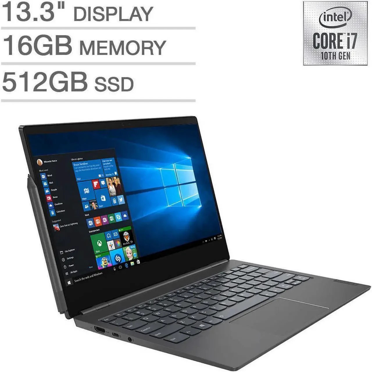 Lenovo ThinkBook Plus 13.3 Laptop – 10th Gen Intel Core I7-10510U – 20TG004UUS