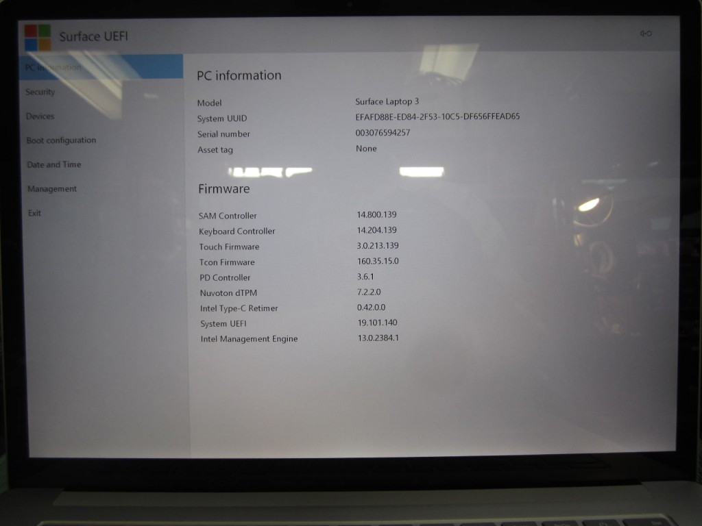 Microsoft Surface Laptop 3 Core i7-1065G7 1.30GHz 16GB RAM 512GB NVMe 15″ Touch