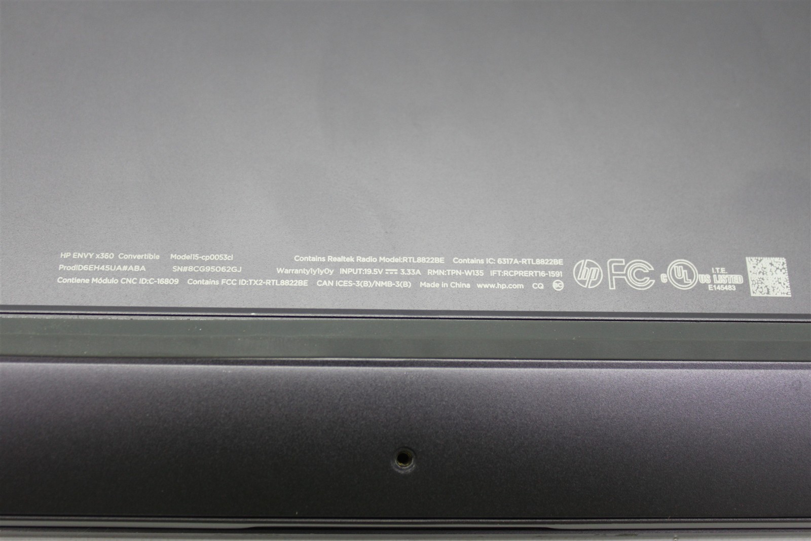 HP ENVY X360 15-CP0053CL AMD Ryzen 5 2500U 16GB DDR4 RAM 256GB SSD Win 11 Home