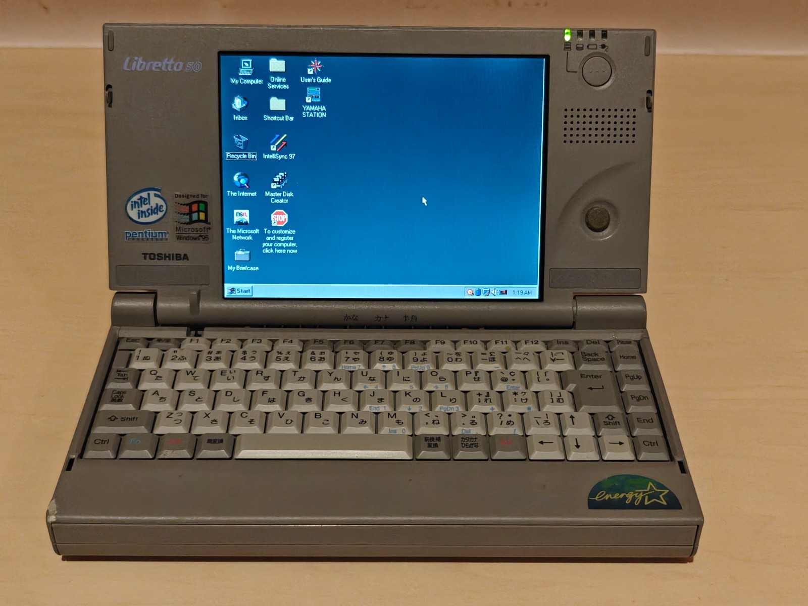 Toshiba Libretto 50CT 32MB RAM 8GB HD Win95 + Accessories + Original Manuals IOB