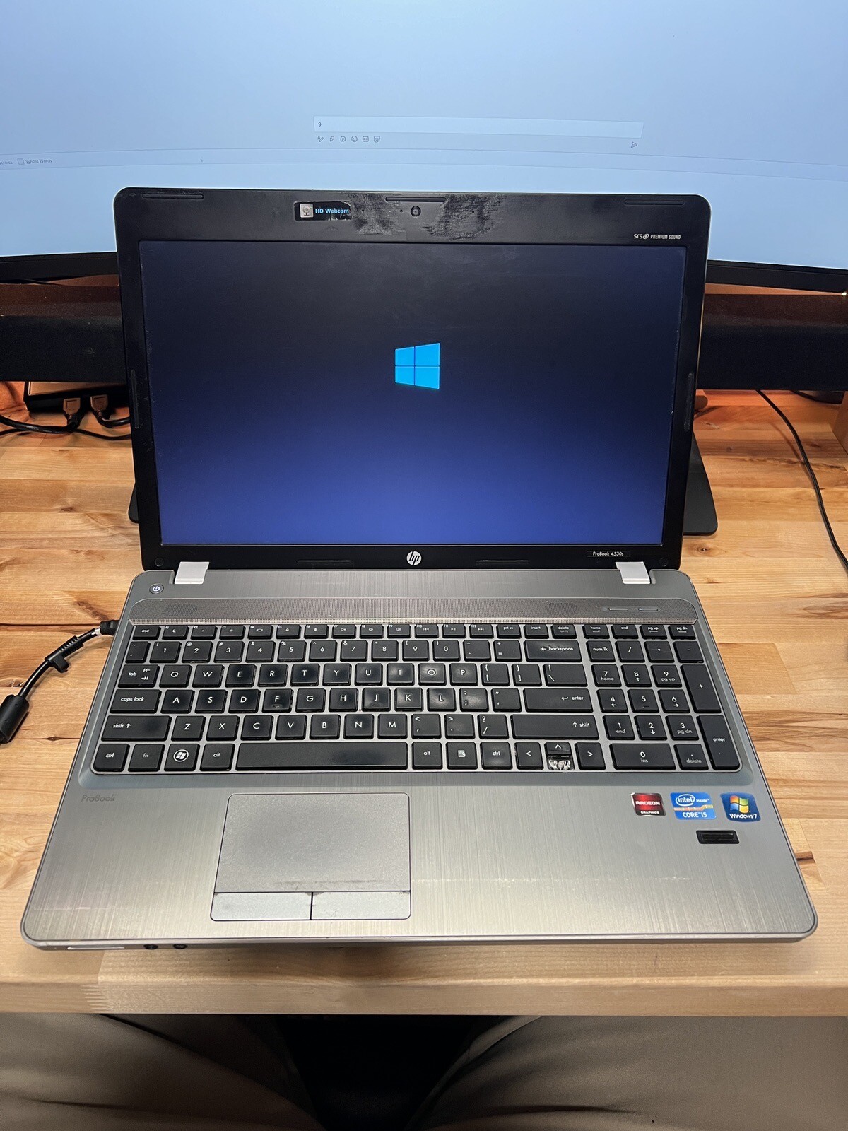 HP ProBook 4530s Intel Core i5 2.5GHz 8GB RAM 120GB SSD Win 10 Pro Bad Battery