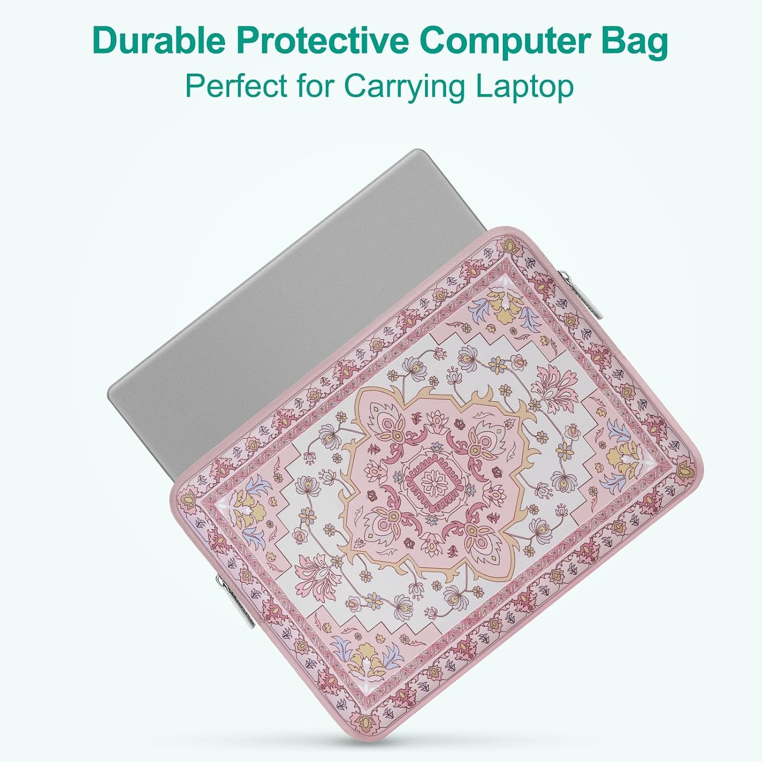 13-13.3 inch Laptop Sleeve Case, Neoprene Carry Bag for MacBook Pro/Air, Pink