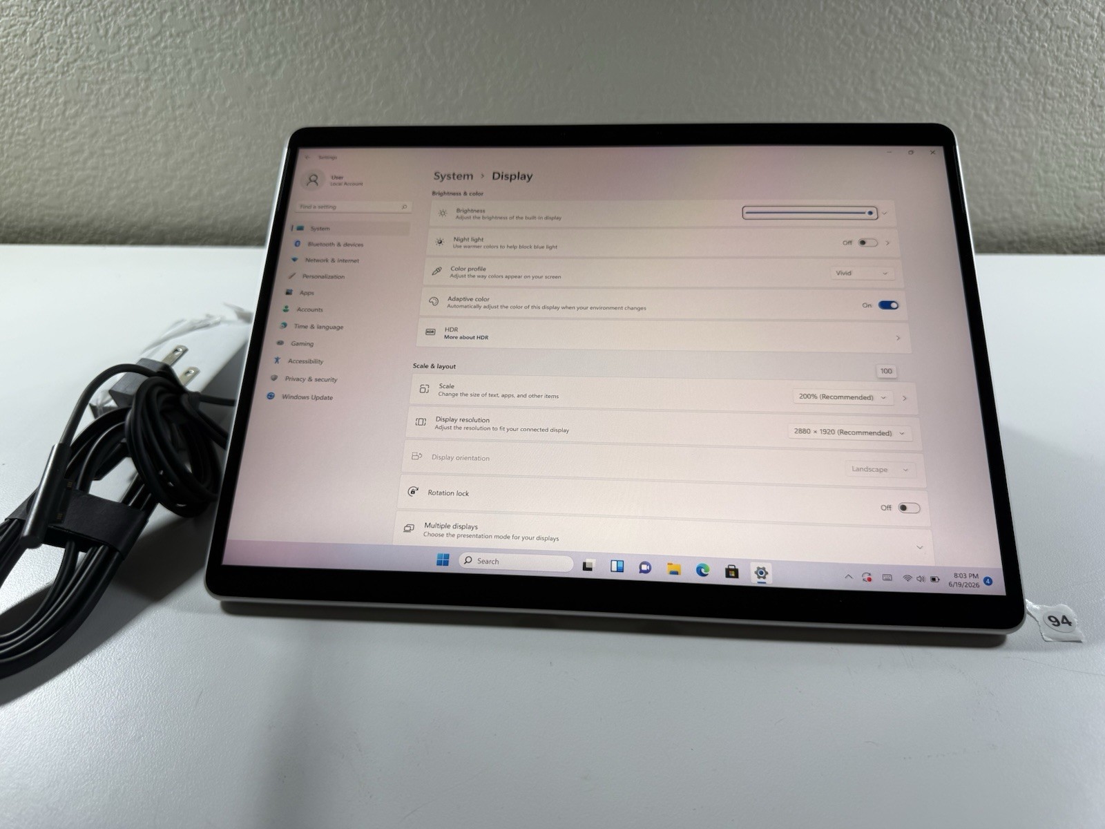 Microsoft Surface Pro 8 (1982) i5-1145G7 – 16GB RAM – 256GB 120Hz – Win 11 Pro