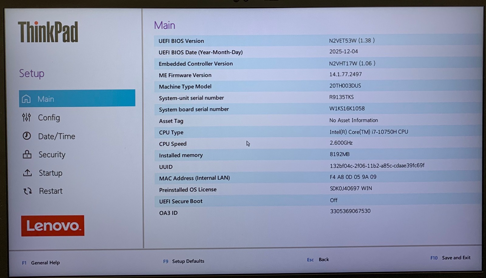 Lenovo ThinkPad P1 Gen 3 15.6″ Laptop i7-10750H, No RAM/Storage, Remote Managed
