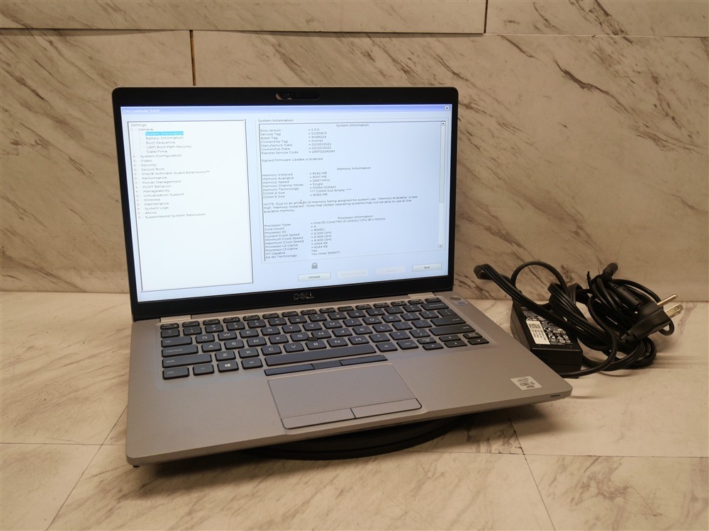 DELL LATITUDE 5410 14″ Laptop i5-10310U 1.7ghz 8GB RAM w/ FAIR BATTERY!