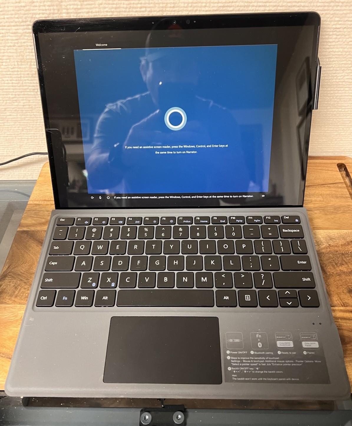 Microsoft Surface Pro X (Model 1876) 128 G w/ Keyboard And Kickstand – WORKING