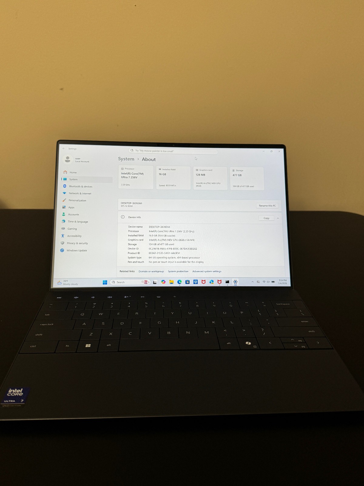 Dell XPS 13 2K Laptop – Intel Core Ultra 7 256V 16GB 512GB
