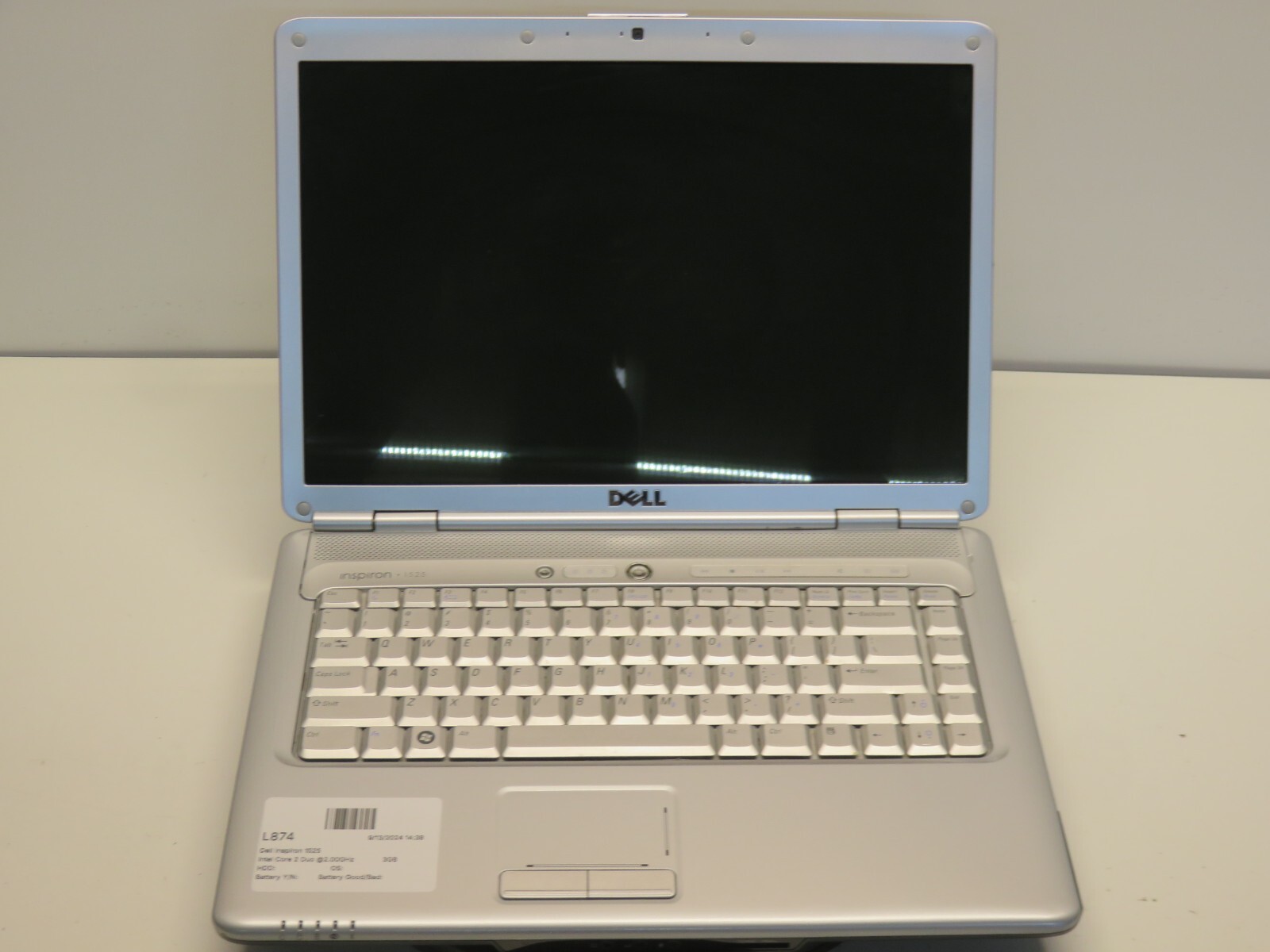 Dell Inspiron 1525 Intel Core 2 Duo 2.00GHz 3GB 500 GB Windows XP No Batt