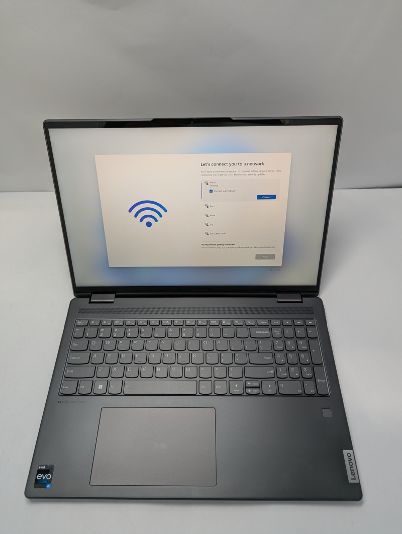 Lenovo Yoga 7i 2-in-1 16″ 2.5K Touch Laptop Core i5-1240P 8GB RAM 256GB SSD Gray