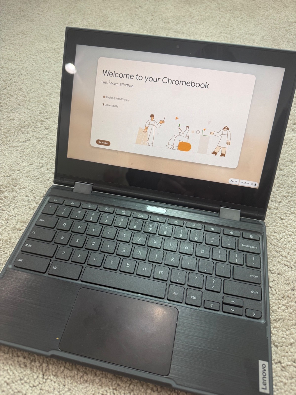 Lenovo 300e Chromebook 2nd Gen 81MB0066US 11.6 Touchscreen Rugged 2 in 1 Chrome