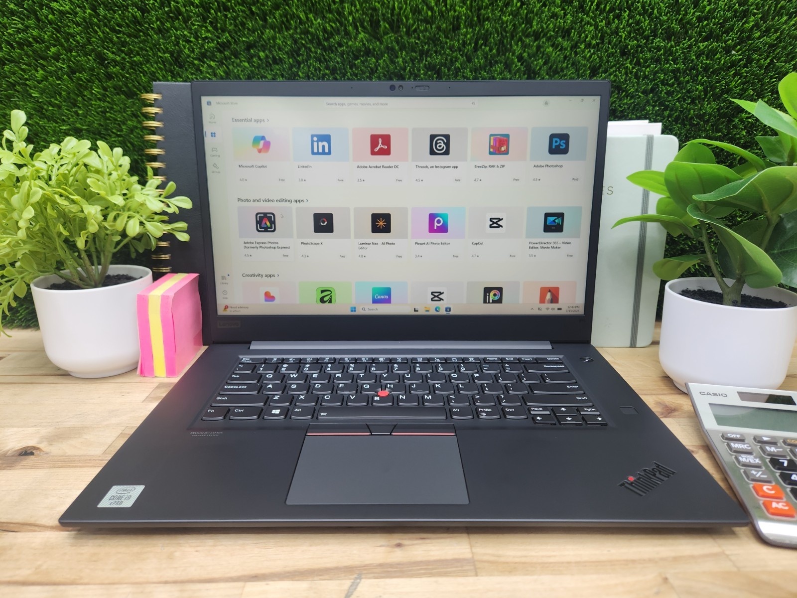 Lenovo ThinkPad P1 Gen 3 15.6″ FHD i9-10885H 32GB 1TB SSD Quadro T2000 GREAT ~