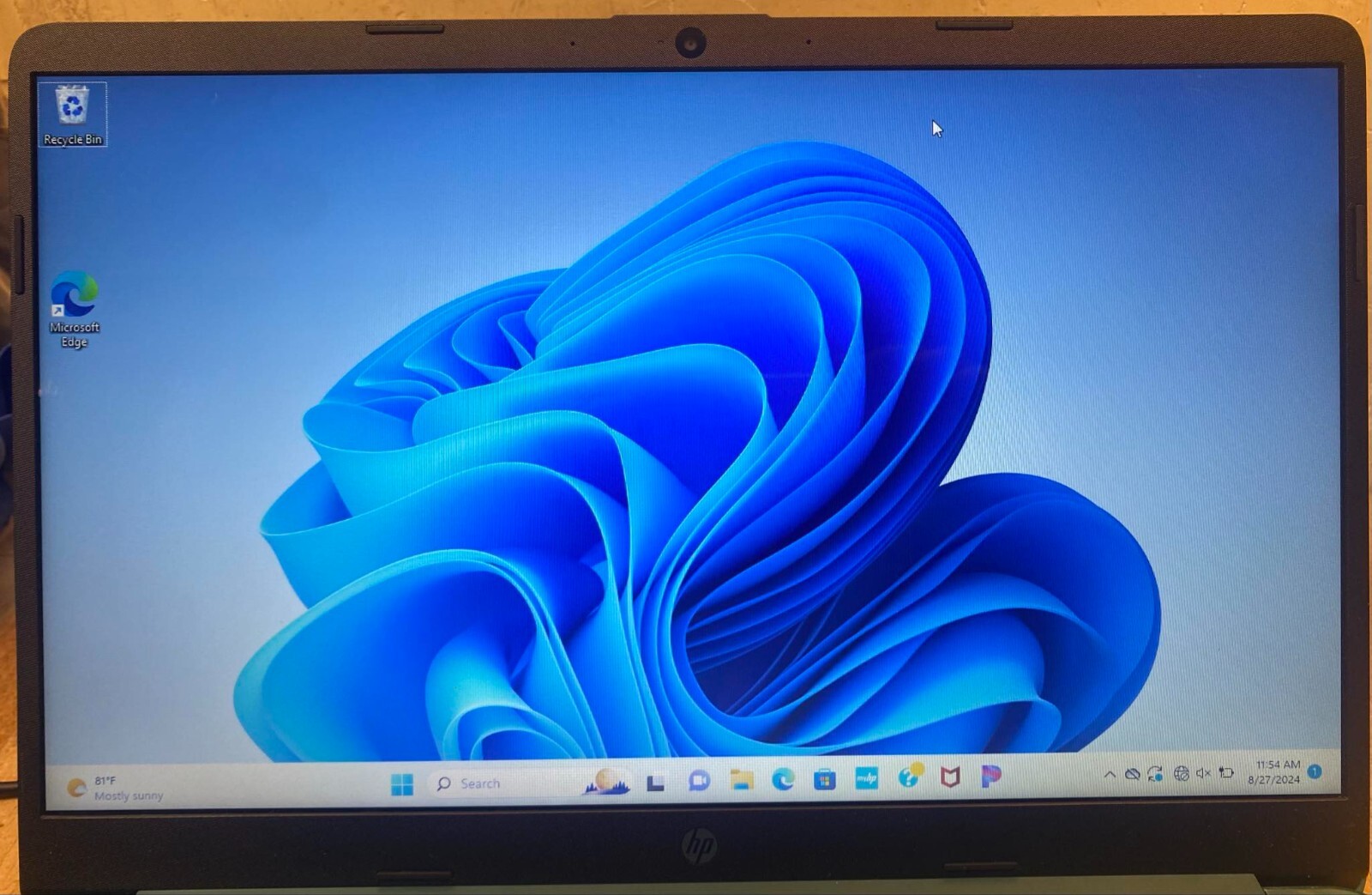 HP 15-dy0029ds 15.6in Laptop Celeron N4120 4gb 128gb SSD Win11 Teal