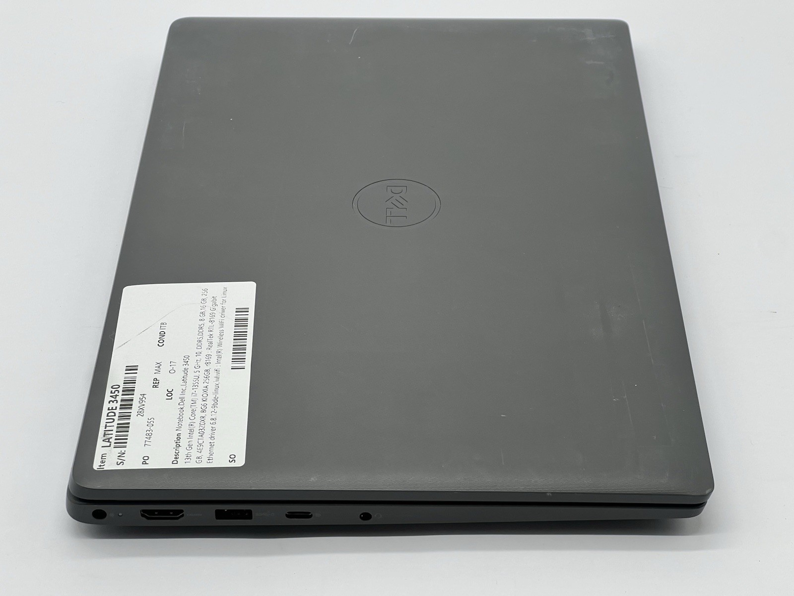 Dell Latitude 3450-i7-1355U-4.35GHz-24GB RAM-256GB NVMe-No OS/AC-100% Battery