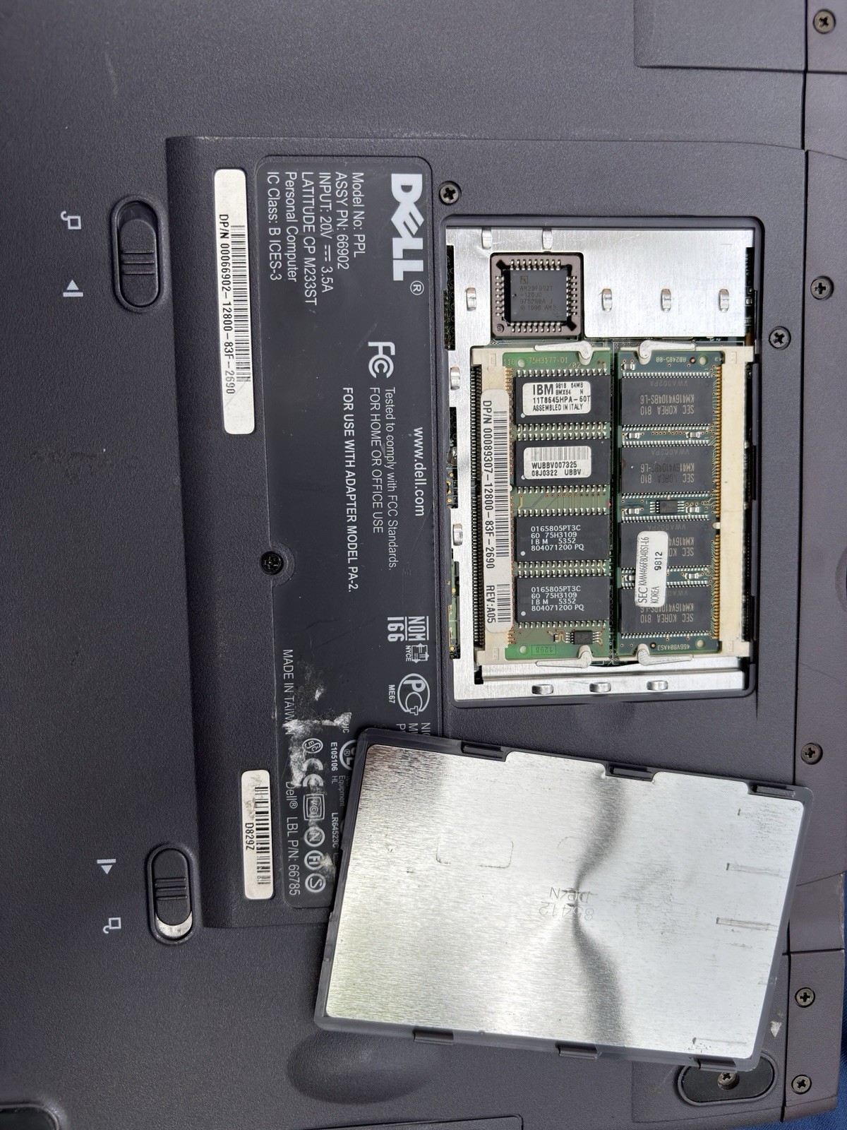 Dell Latitude CP M233ST, Boots to BIOS, Pentium 233MHz 128MB RAM, 3GB HDD, NO OS