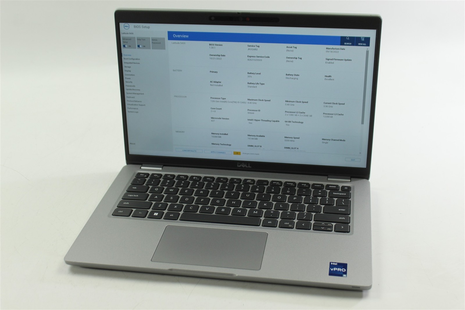 Dell Latitude 5430 14″ FHD Touch i5-1245U 3.3GHz 256GB SSD 16GB RAM W11P