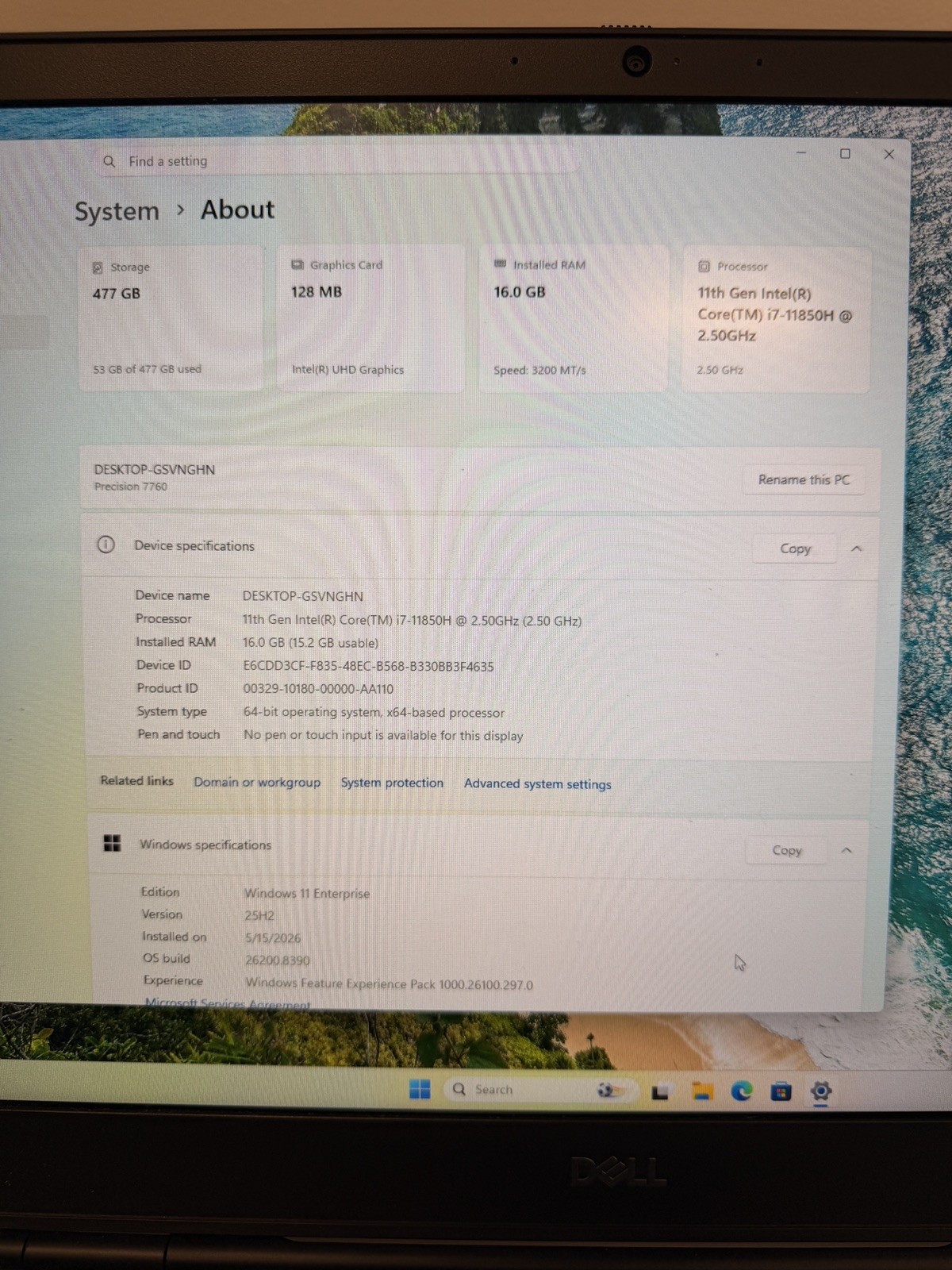 Dell Precision 7760 Mobile Workstation