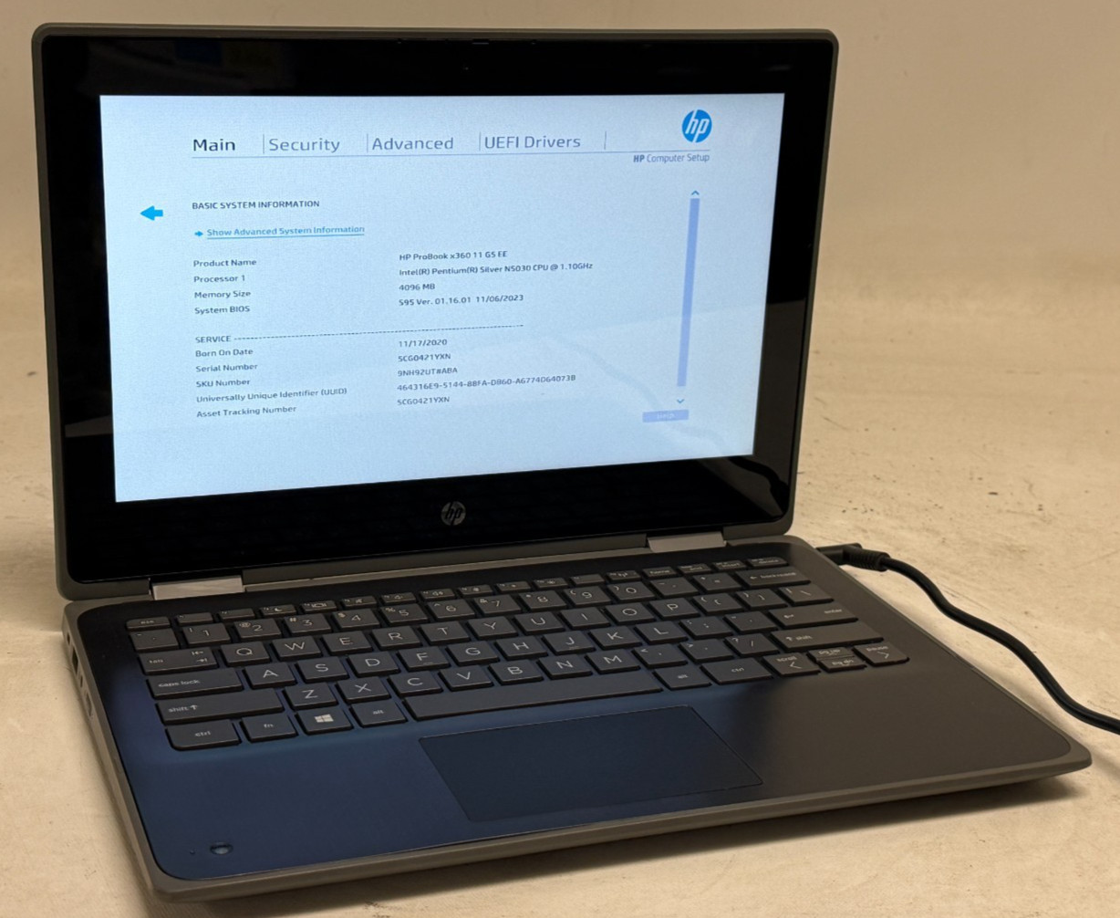 HP ProBook x360 11 G5 EE 2in1 11.6″ (N5030 – 4GB RAM – 256GB SSD – Win11Home)