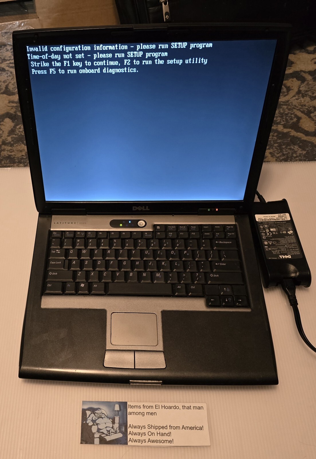 Dell Latitude D520 14″ Windows XP Laptop Wifi 1.6GHz 1.5GB Ram 60GB HDD