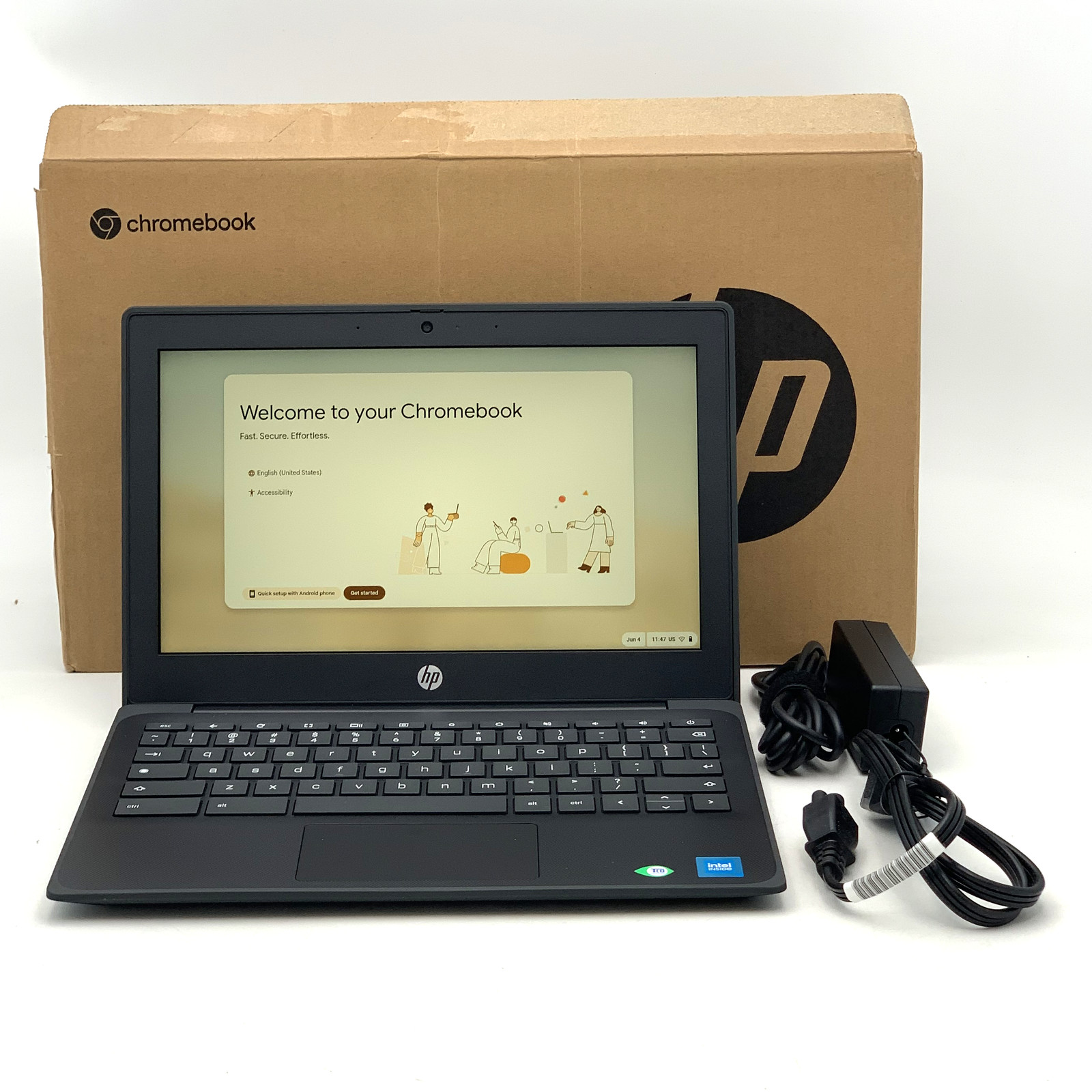 HP Fortis G10 11.6″ Intel Processor N150 4GB DDR5 32GB eMMC Chrome OS