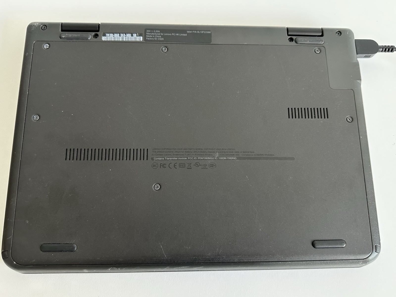 Lenovo ThinkPad Yoga 11e Chromebook 11.6” Touchscreen N2840 4GB 16GB Works