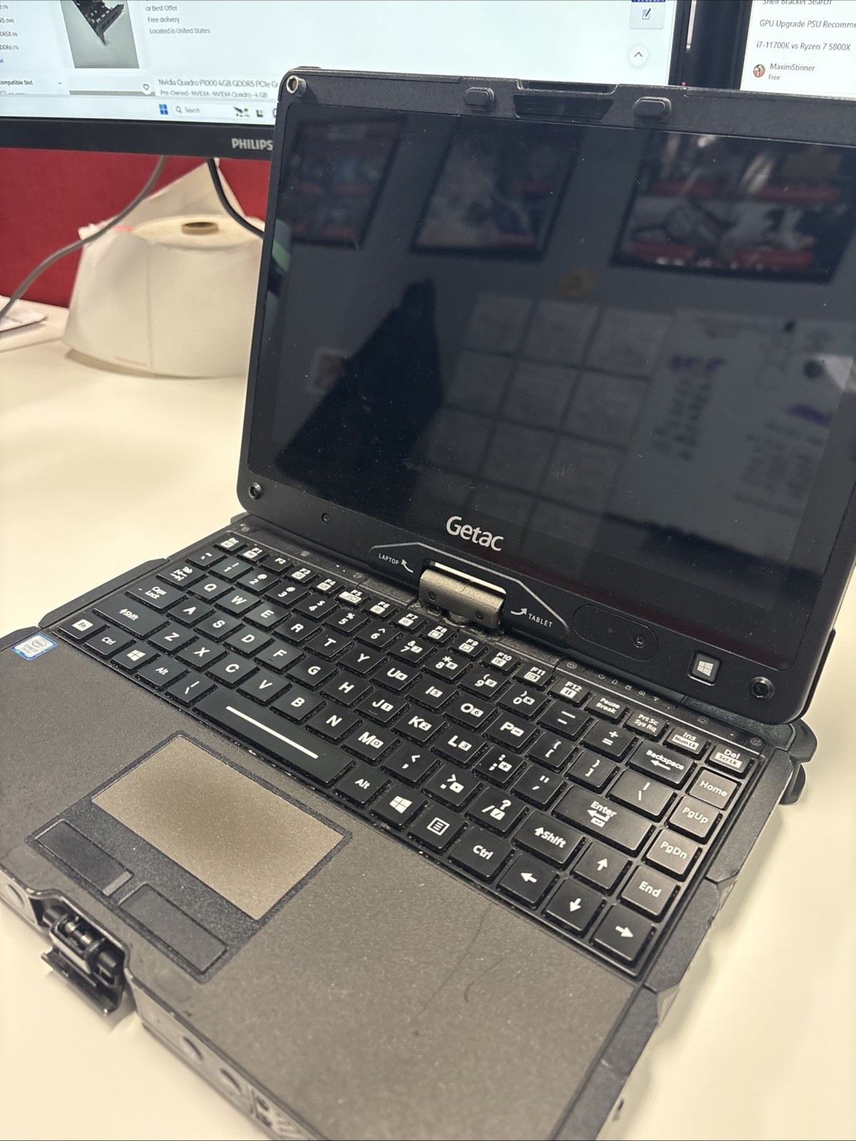 Getac Laptop Model V110 i7-7500U, 8GB RAM, 128GB SSD (BIOS LOCKED)