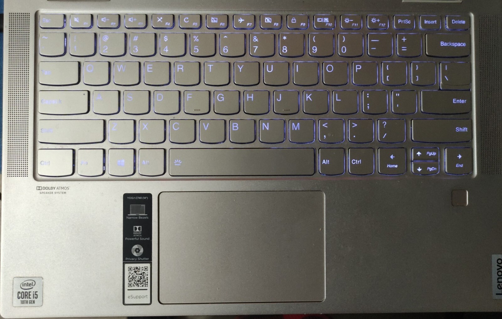 laptop computers touch screen used Lenovo 14″ fingerprint back light