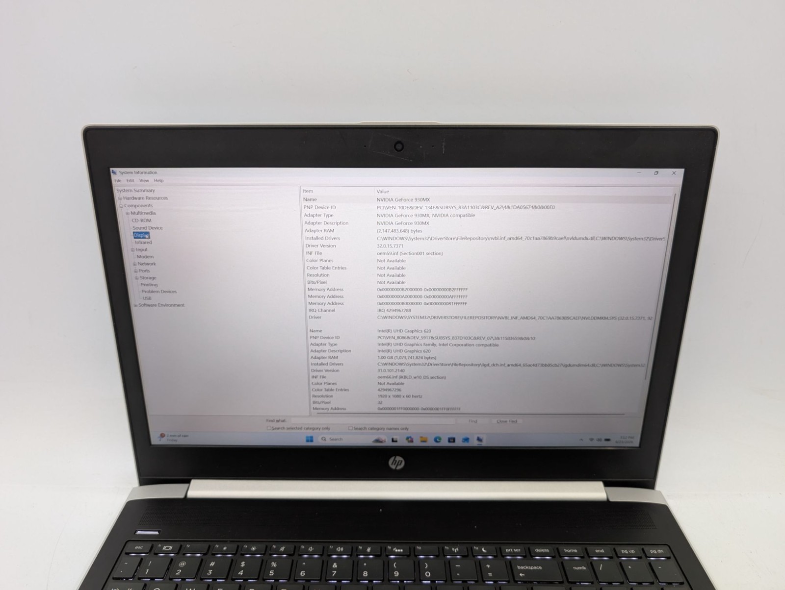 HP ProBook 450 G5 15.6″ Laptop i7-8550U 16GB RAM 256GB SSD Win11 Pro