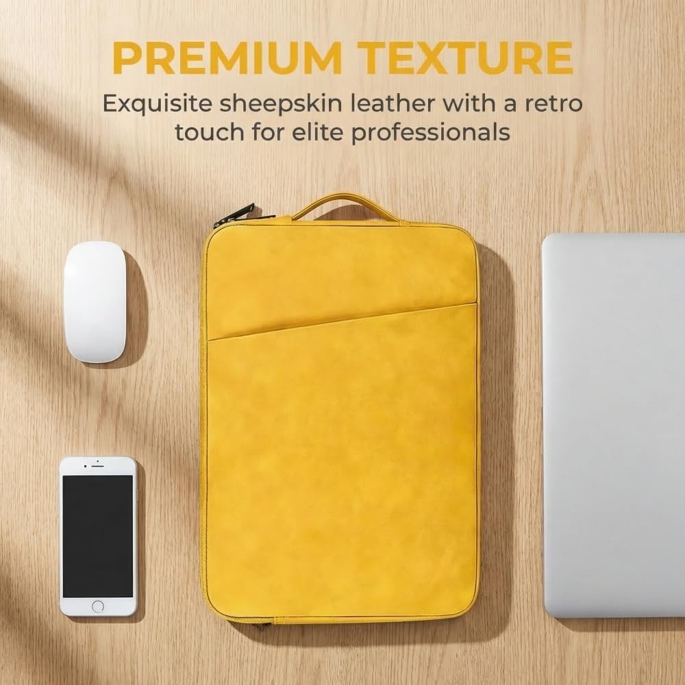 Laptop Sleeve 16 inch, Slim Shockproof Cover for MacBook Pro/Air, HP, Dell, Leno