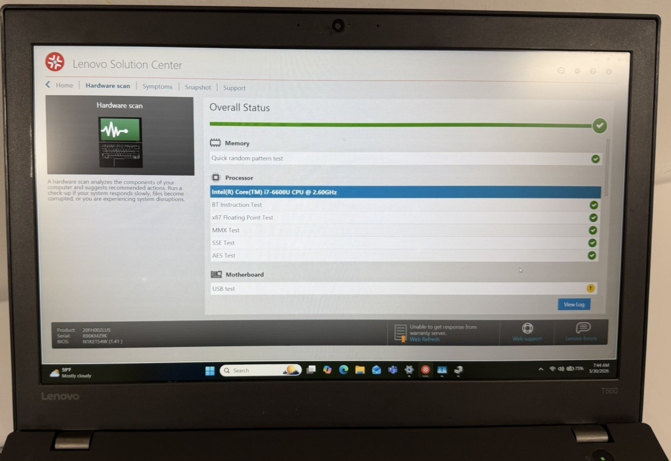 Lenovo ThinkPad T560 i7-6600U 24GB RAM 256GB SSD 15.6″ FHD Windows 11 Pro