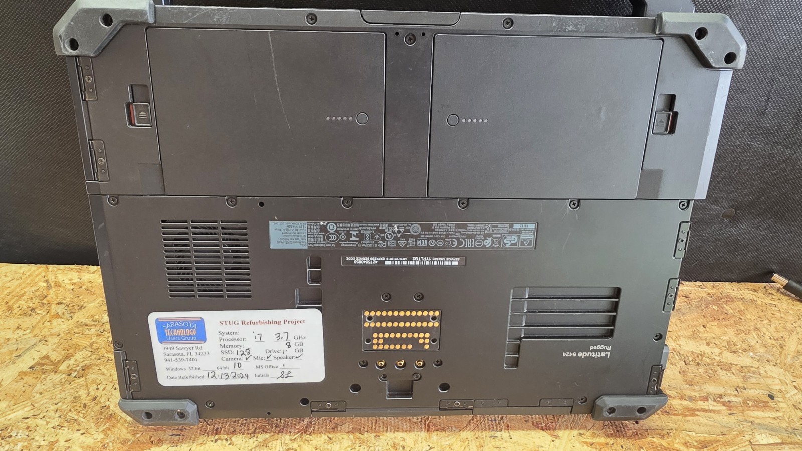 Dell latitude 5424 Rugged i7 8th Gen 8gb Memory 3.7 GHZ READ