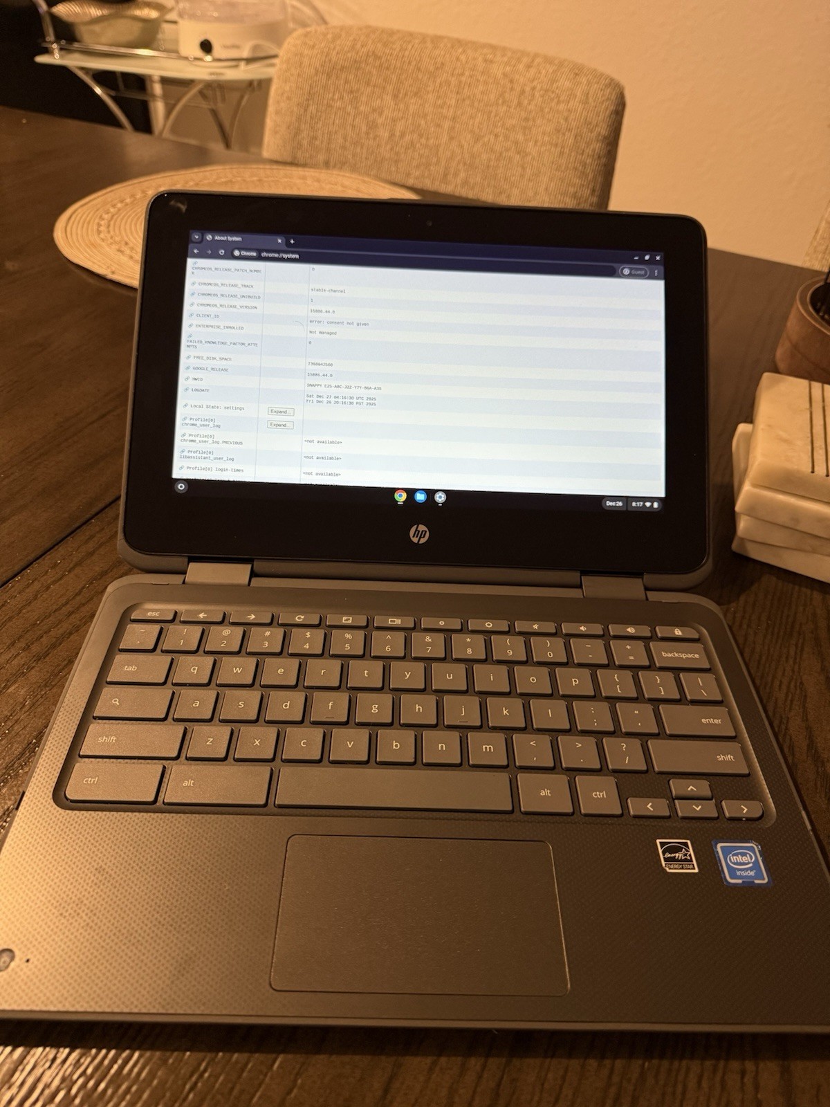 HP Chrombook x360 11 G1 EE 11.6″ Intel Celeron N3450 4GB RAM 32GB RAM C-Grade DW