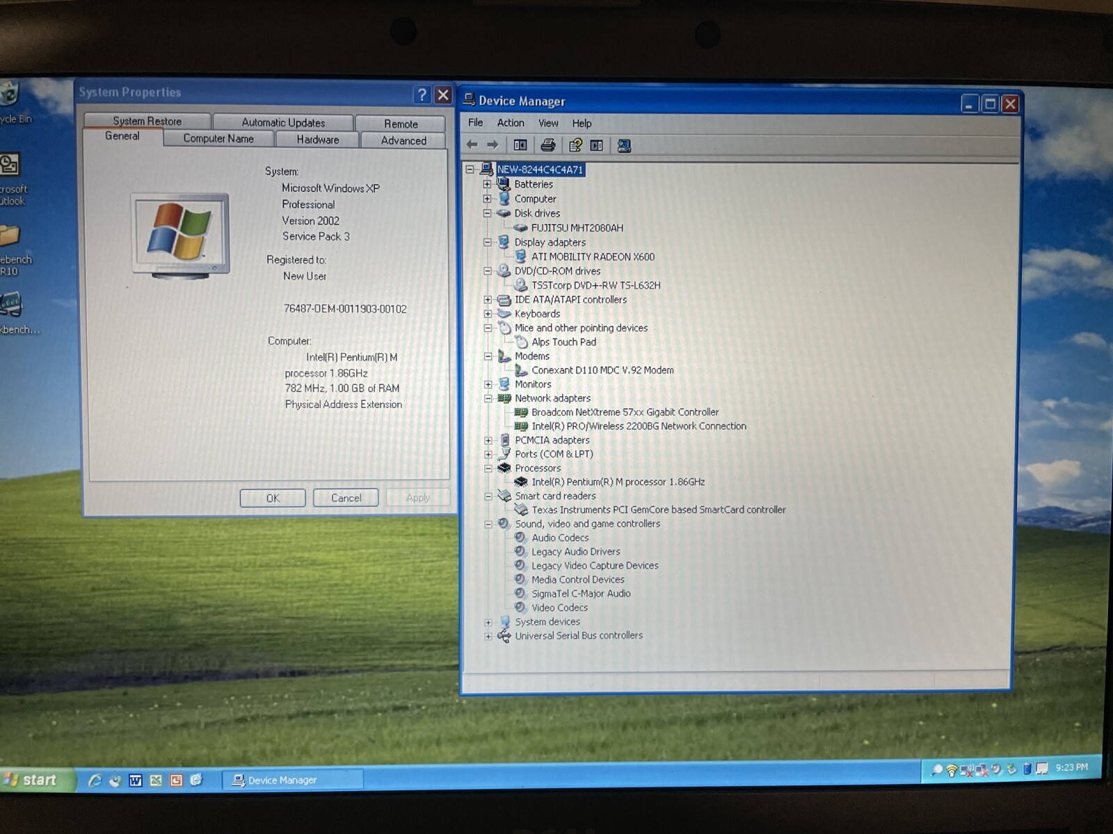 Dell Latitude D810 Retro Windows Laptop