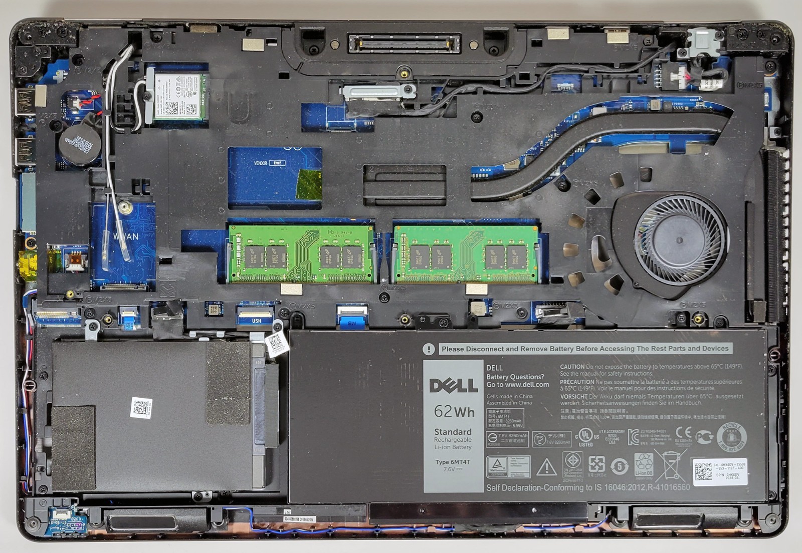 REPAIR ~ Dell Latitude E5570, 15.6″, i5-6200U, 2.4GHz, 8GB, 112GB W11 Pro