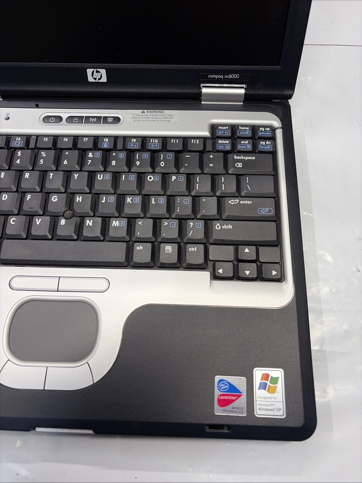 HP Compaq nc6000 Anatel T60M283.00 for Parts Or Repair, untested AS-IS condition